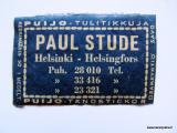 TT Etiketti Helsinki Paul Stude Savo Sininen