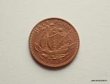 Englanti 1/2 Penny 1960 kuvan kolikko