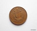 Englanti 1/2 Penny 1945 kuvan kolikko