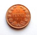 10 Penni 1917 II (kotka ilman kruunua) Kuvan kolikko
