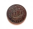 Englanti 1/2 Penny 1944 Kuvan kolikko