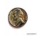 USA 5 C 1943 P Jefferson War time Nickel (35% silver) Kuvan kolikko
