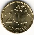 Tlt voit lyt 20 pennin alumiinipronssist...