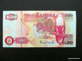 Sambian seteleistä mallikuvassa on 50 Kwach...