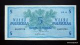 5 Markkaa 1963 Litt.A no K6392708 Alenius-Luukka, 2,80 EUR