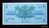 5 Markkaa 1963 Litt.B no Q1038481 Uusivirta-Hmlinen, 2,50 EUR