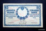  5 Markkaa 1909 KV no 20022601, 6,80 EUR