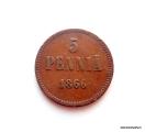 5 Penni 1866, 3,00 EUR