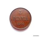 5 Penni 1906 Kuvan kolikko