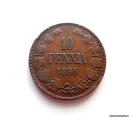 10 Penni 1896 Kuvan kolikko