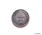 25 Penni 1875 Kuvan kolikko