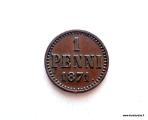 1 Penni 1871 Kuvan kolikko