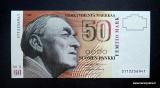 50 Markkaa 1986 Litt.A no 3112256941 Korhonen-Levo kl.8-9