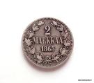 2 Markkaa 1865, 13,50 EUR