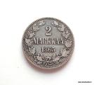 2 Markkaa 1865, 12,00 EUR