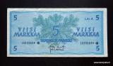 5 Markkaa 1963 Litt.A Thti no I0332835* Koivisto-Voutilaine, 4,20 EUR