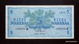 5 Markkaa 1963 Litt.A Thti no I0281879* Uusivirta-Puntila, 6,00 EUR