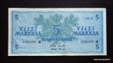 5 Markkaa 1963 Litt.A Thti no I0321007* Koivisto-Puntila, 4,20 EUR