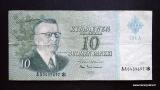 10 Markkaa 1963 Litt.A THTI no AA0439697* Hetemki-Lindblom, 4,00 EUR