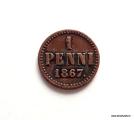 1 Penni 1867 Kaarevat nauhat Kuvan kolikko
