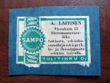 TT Etiketti Helsinki  A.Laitinen Tulitikku Oy Sampo Vihre