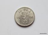 Norja 10 Öre 1876 Hopea kuvan kolikko Norway 10 öre 1876 silver coin 38,76€