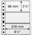 Leuchtturm GRANDE 3C-sivu 5 kpl pakkaus Kirkas 3-osainen sivu (98 x 216 mm)
