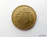 50 Markkaa 1958 kuvan kolikko