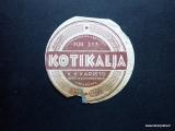 Kotikalja K.K.KARISTO HMEENLINNA Kuvan juomaetiketti