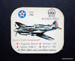 Oka ilmailun historia USA 1940 Curtis P-40 'Tomahawk' Kahvipakettikuva (takaa puhdas)