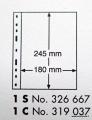 Leuchtturm OPTIMA O1S-sivu 10 kpl pakkaus Musta 1-osainen sivu (245X180 mm)