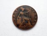 Englanti 1/2 Penny 1921 kuvan kolikko