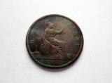 Englanti 1 Penny 1872 kuvan kolikko