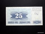 Bosnia-Hertsegovina 25 dinara 1992 Kuvan seteli (tai vastaava)