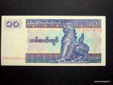 Myanmar 10 kyats, 0,45 EUR