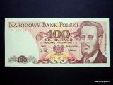 Puola 100 Zloty 1988 Kuvan seteli (tai vastaava)