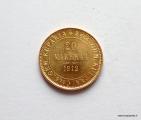 20 Markkaa 1912 Kuvan kultaraha
