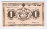 1 Markka 1916 PAKKASILE no 83459XX kl.9-10    Bas-His-Jg