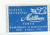 TT Etiketti Turku Herkku-Marttinen Porin