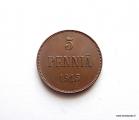 5 Penni 1915 kuvan kolikko