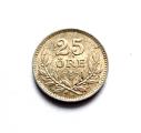 Ruotsi 25 re 1930 Hopea Kuvan kolikko