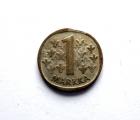 1 Markka 1965 Hopea ILMAN SYRJTEKSTI LYTY REUNAKAPPALEESTA!