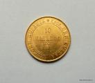 10 Markkaa 1879 Kuvassa oleva kultaraha
