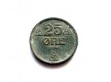 Norja 25 re 1943 Sinkki Miehitysraha Kuvan kolikko