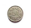 Sveitsi 20 rappen 1945 B, 0,50 EUR
