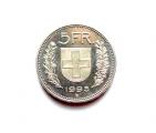 Sveitsi 5 Fr 1995, 4,80 EUR