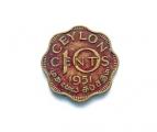 Ceylon 10 cents 1951 Kuvan kolikko