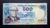 500 Markkaa 1975 no B0158575 Alenius- Kuvan seteli