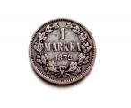 1 Markka 1872 Variantti SNY 402.2 Kuvan kolikko
