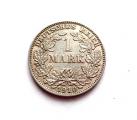 Saksa 1 Mk 1910 E Kuvan kolikko Germany 1 Mark 1910 E silver coin 14,00€